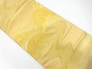 アンティーク　山並に流水模様織り出し袋帯（材料）